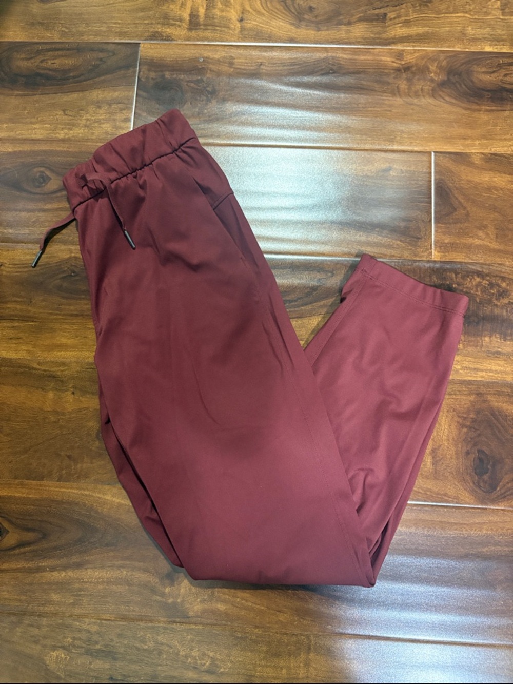 CRZ YOGA Woman’s Choice Burgundy Jogger Pants - Drawstring Waist